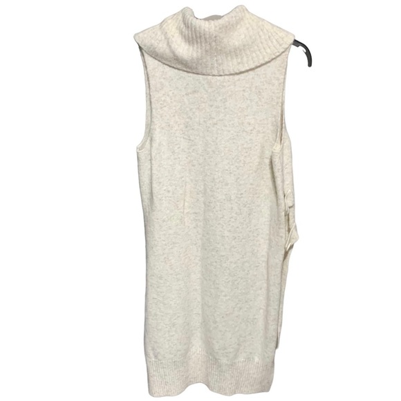 KAISELY Oatmeal Colored Side Fasten Cowl Neck Tabard Vest Size XL - Picture 3 of 6